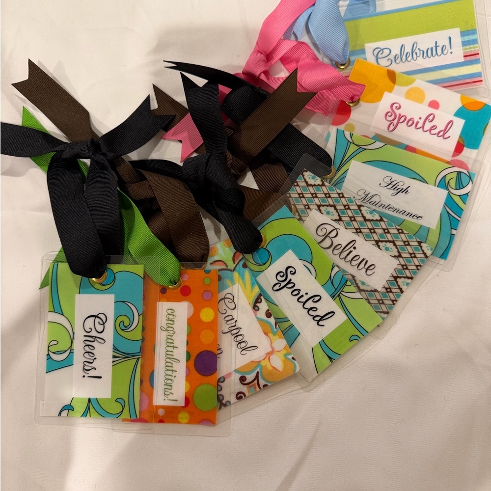 Colorful Gift Tags with Ribbons